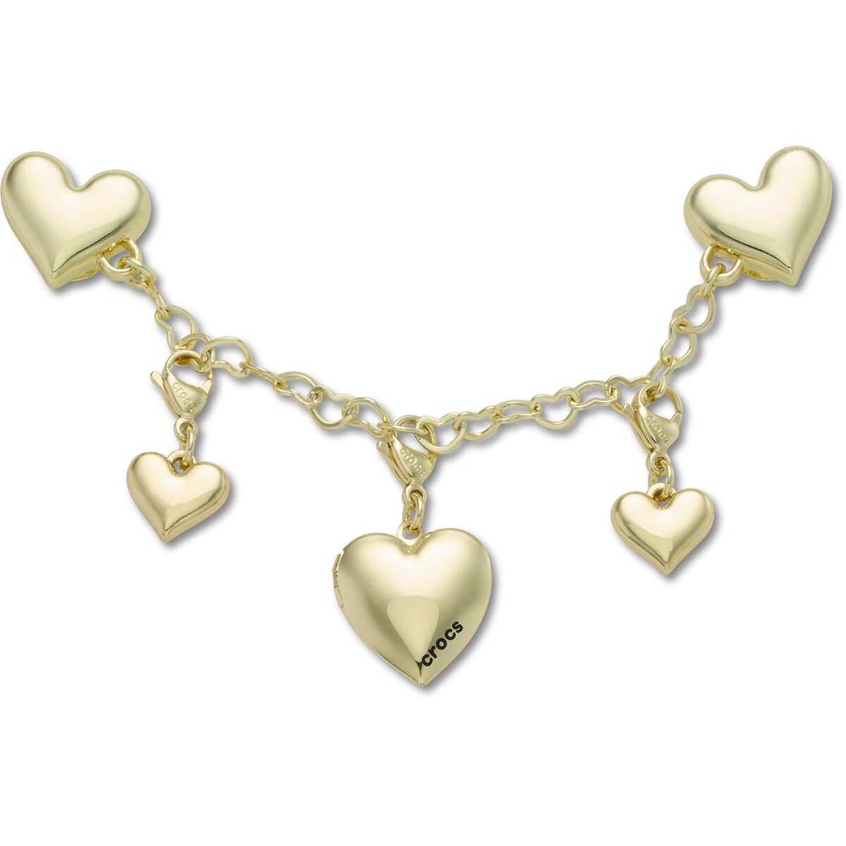 Jibbitz Gold Heart Chain 