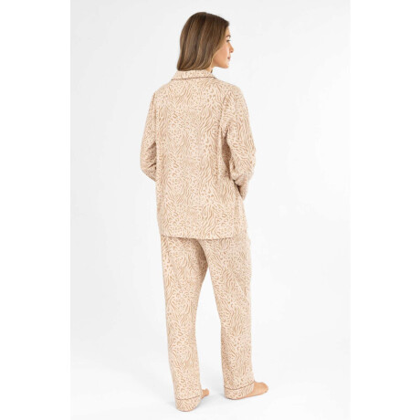 Pijama wincy animal print Crema