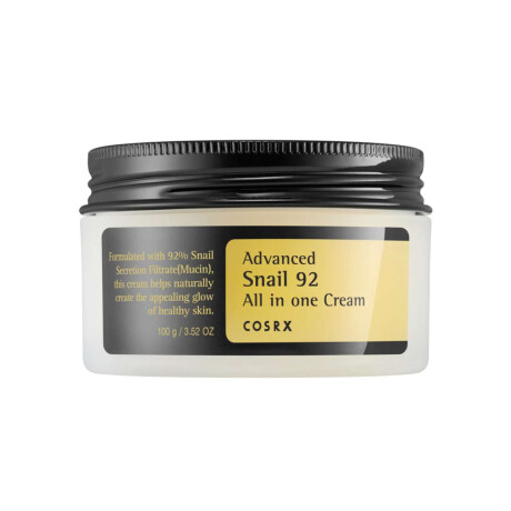 Advanced Snail 92 All In One Cream Cosrx Crema Hidratante Con Un 92% De Mucina De Caracol (100Mg)