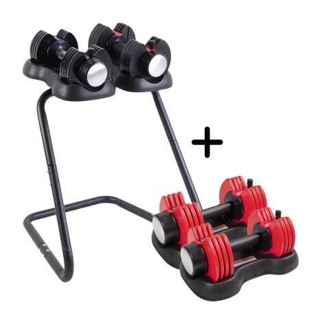 Combo rack de mancuernas + set mancuernas 12Kg Combo rack de mancuernas + set mancuernas 12Kg