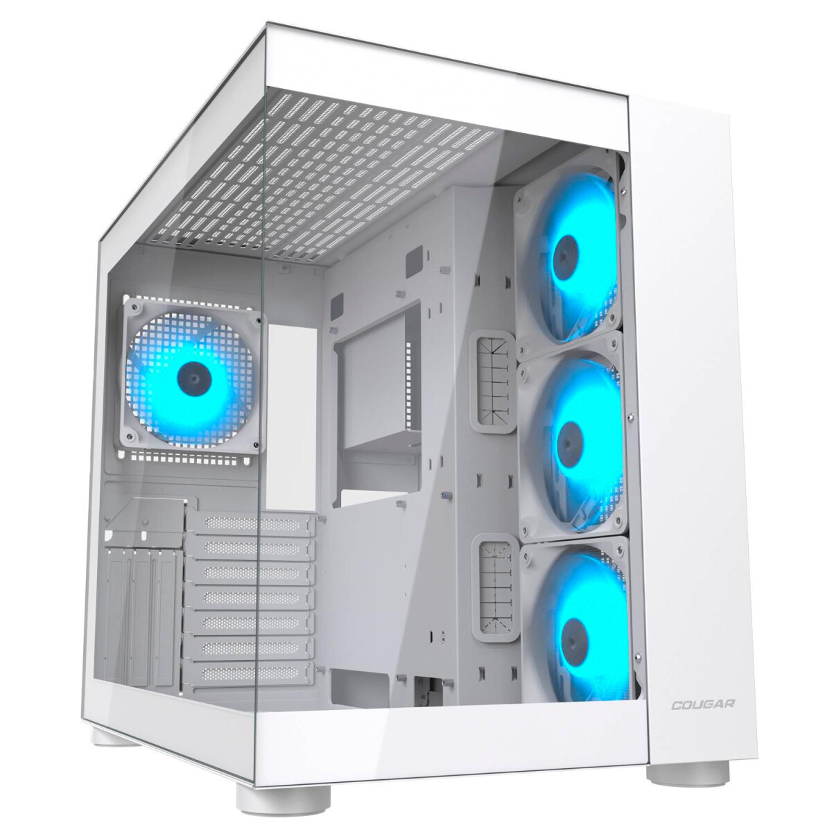 Gabinete Cougar Fv150 Rgb Blanco - GABINETE COUGAR FV150 RGB WHITE 