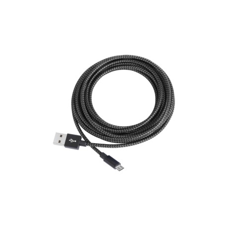 Cable negro reforzado para iphone V01