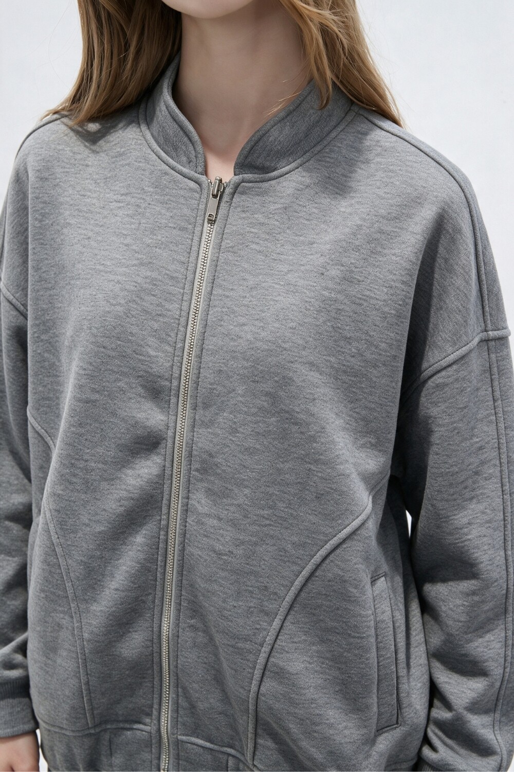 Campera Miukas Gris Melange