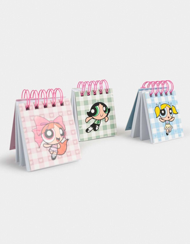 Anotadores Cuadernos y Memos Para Compartir Set De Mini Memos Chicas Superpoderosas - Combinacion Multicolor