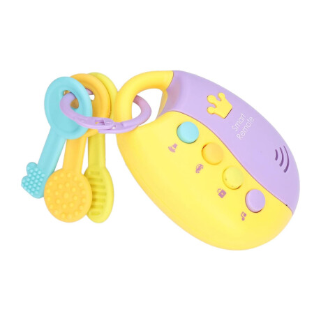 Juego de Llaves Infantiles c/Sonido Luces Para Bebés Huanger Lila