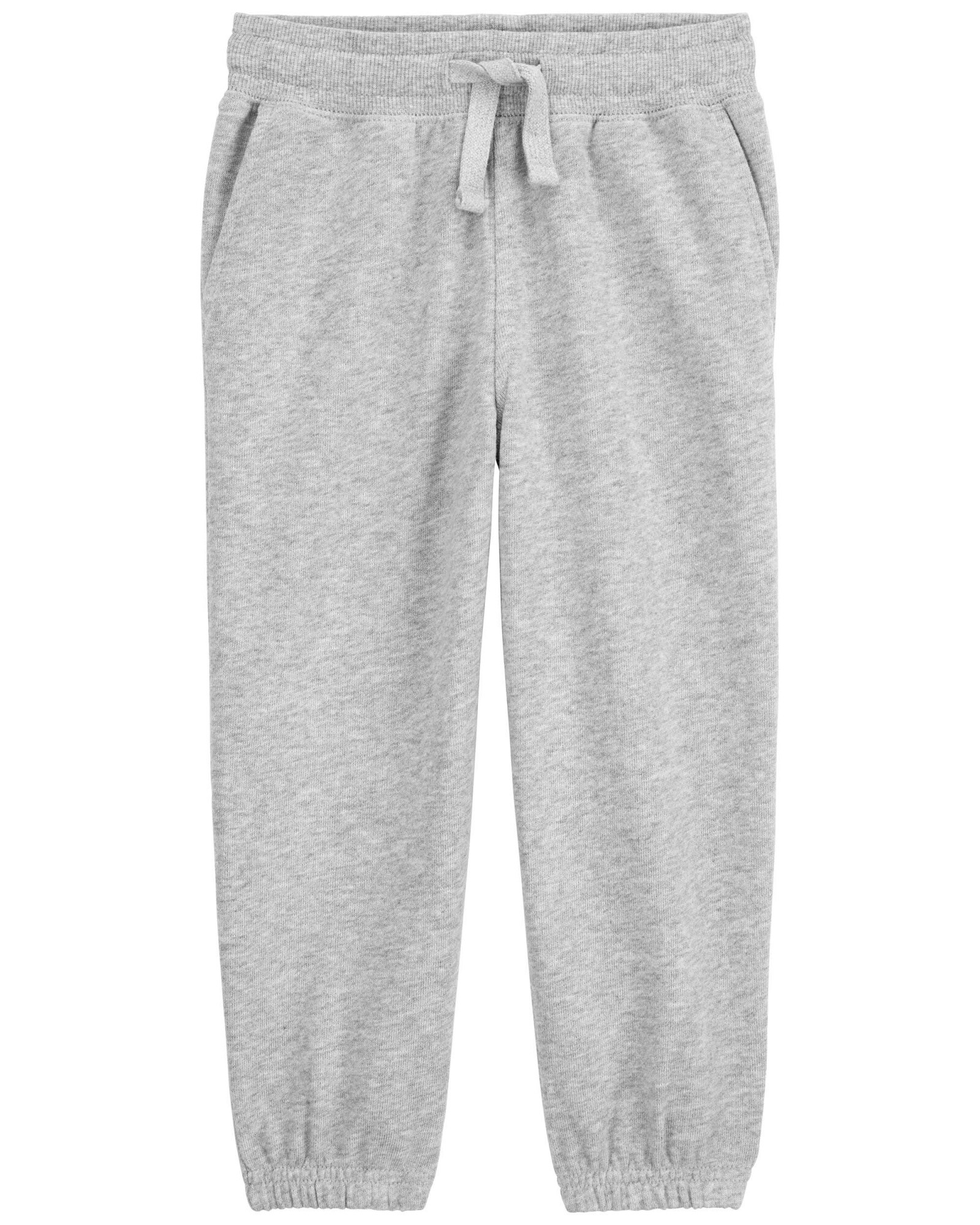 Pantalón deportivo de algodón, con logo, gris. Talles 2-5T Sin color
