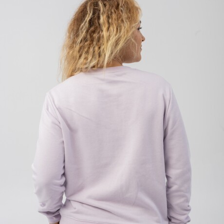 Buzo Menpi Alta Calidad Moda Dama Cuello Redondo Lila S/C