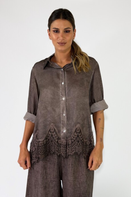 CAMISA MARIOLU Chocolate