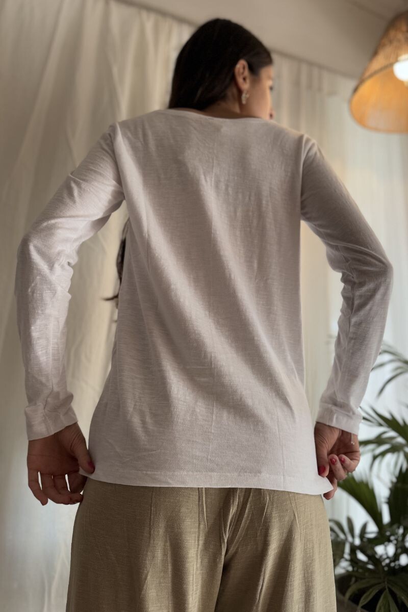 Camiseta Mar de bambú Blanca