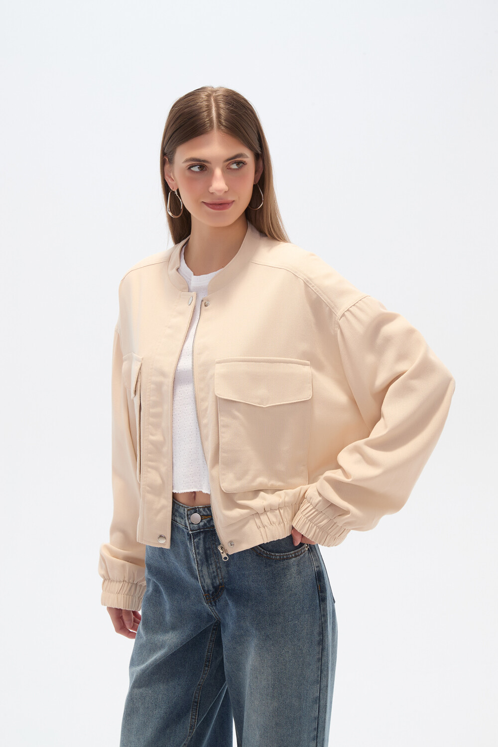 Chaqueta Liscen Beige Claro