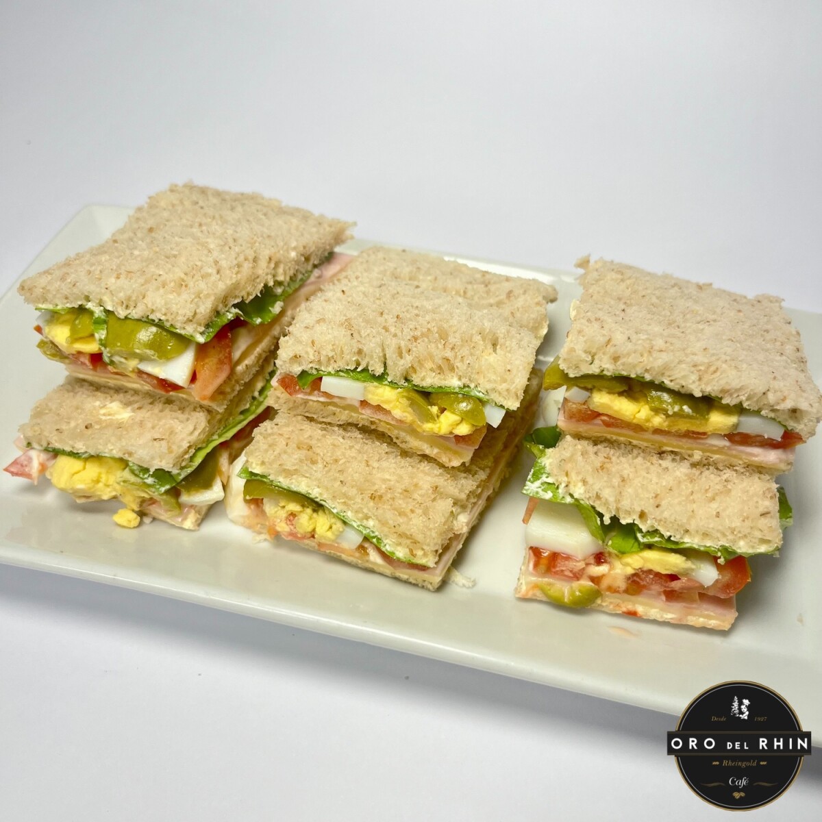 Sandwiches Olímpicos x6 - en Pan Negro 