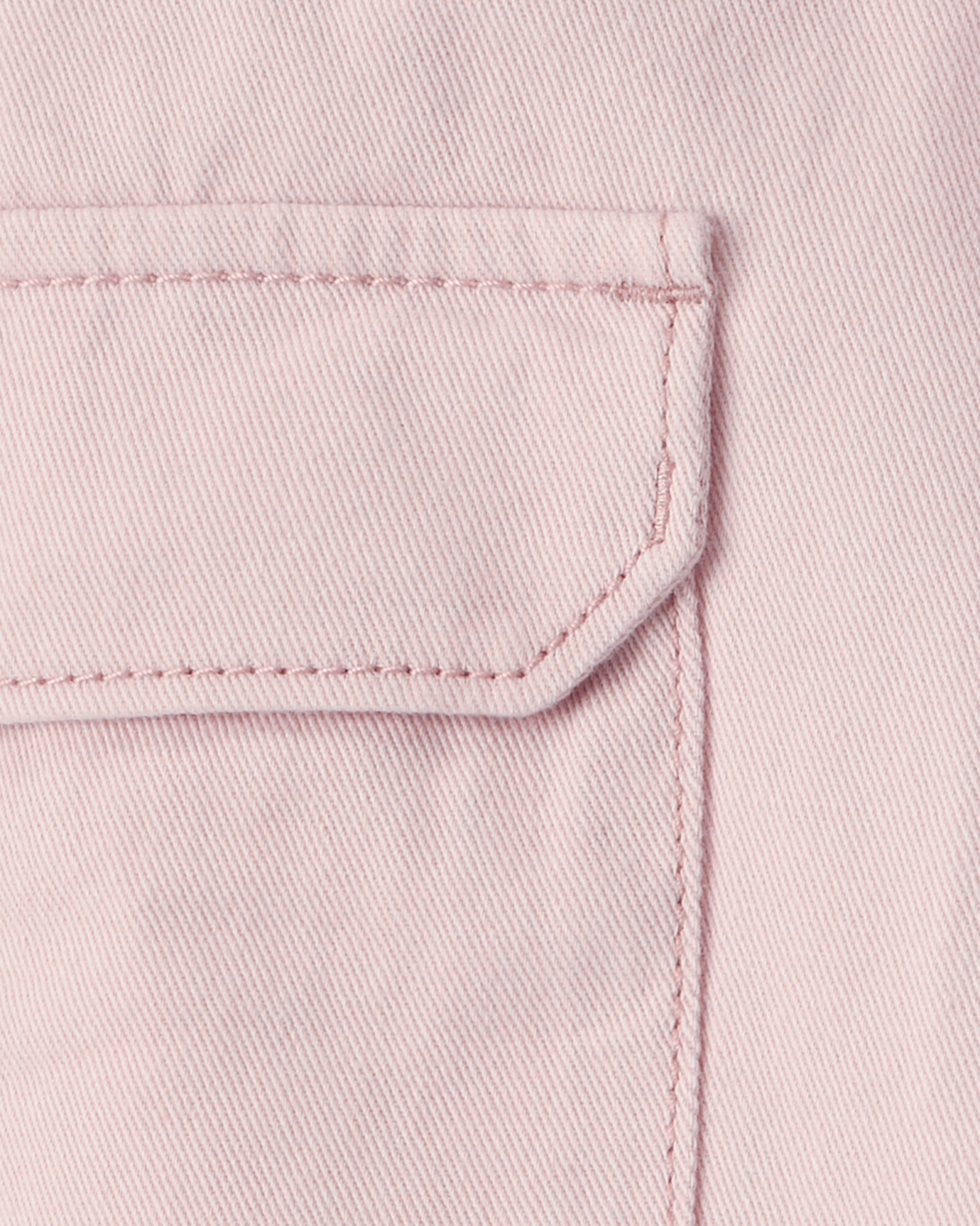 Pantalón cargo de algodón, rosado Sin color