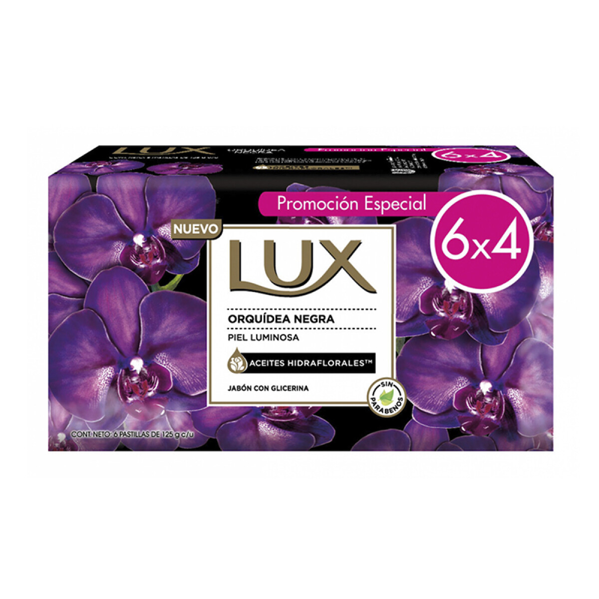 Pack 6x4 Jabones LUX 125grs - Orquídeas 