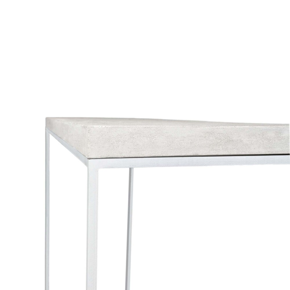 CONSOLA CEMENTO BLANCO STONE