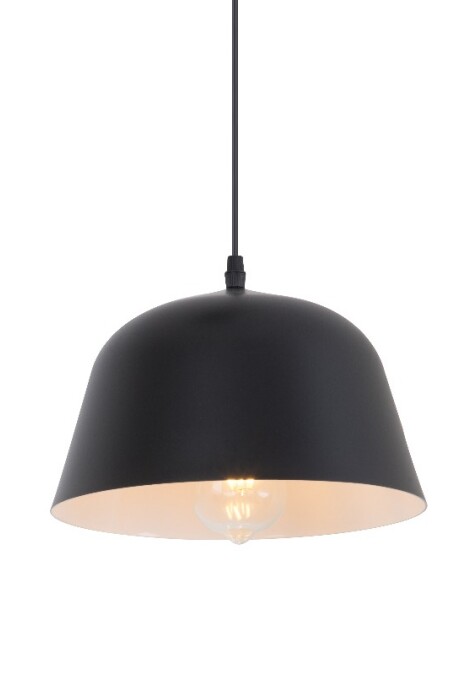 Colgante Para Techo En Madera Y Metal 17 Cm Negro