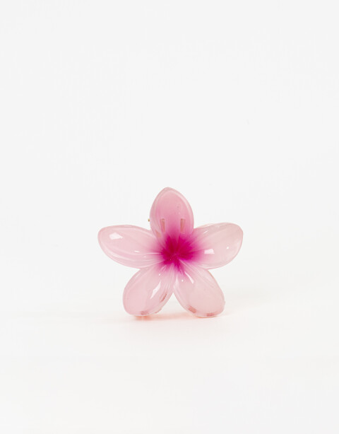 Broche Flores Broche Acrílico Flor Hawaiana - Violeta Lila