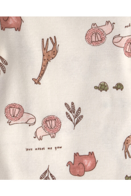 Pack cuatro bodies de algodón, diseño safari Pack cuatro bodies de algodón, diseño safari