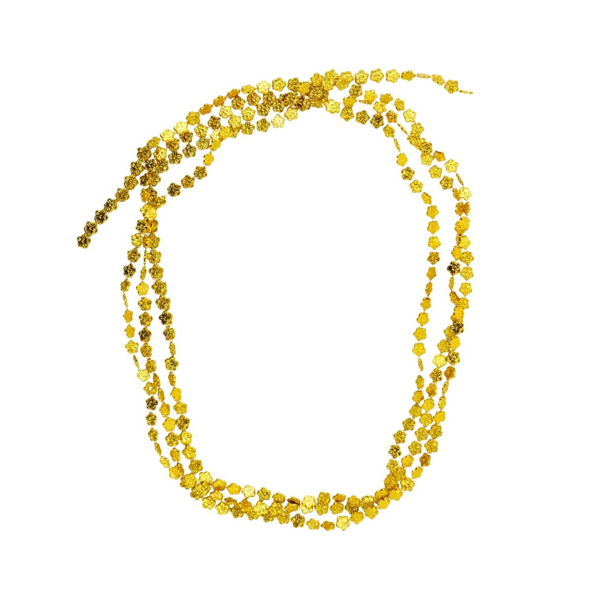 Collar cadena flores/corazones 