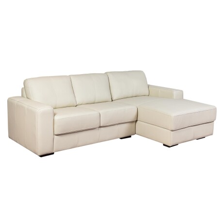 SOFA C/CHAISE MÁS DE 4 CUERPOS CUERO-100-NATURAL NATURAL-BEIGE TEXAS CRUDO