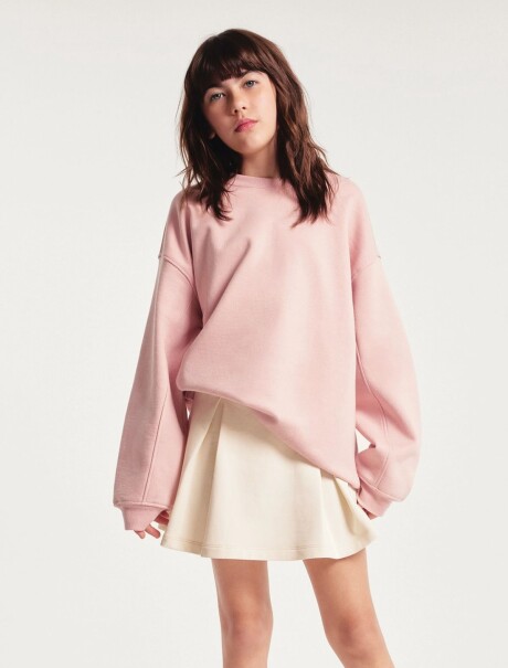 BUZO INFANTIL OVERZISED ROSADO