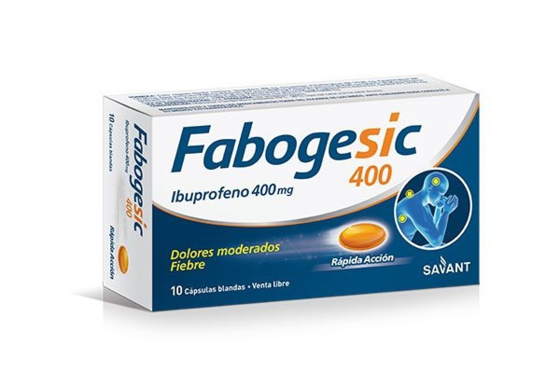 Fabogesic 400mg 10 Cápsulas 