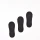 MEDIA INVISIBLE PACK X 3 NEGRO
