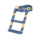 Asiento Reductor Inodoro Aprendizaje Infantil Escalera Color Azul