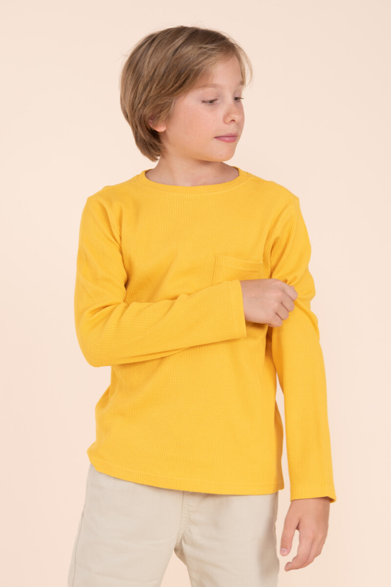 Camiseta lisa Amarillo