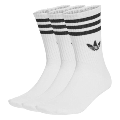 Medias Adidas 3S Crew S 3P Unisex White