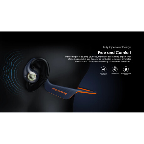 Oraimo - Auriculares Deportivos Inalámbricos Opencirclet OPN-40D - IPX5. Bluetooth. Sonido Estéreo 001