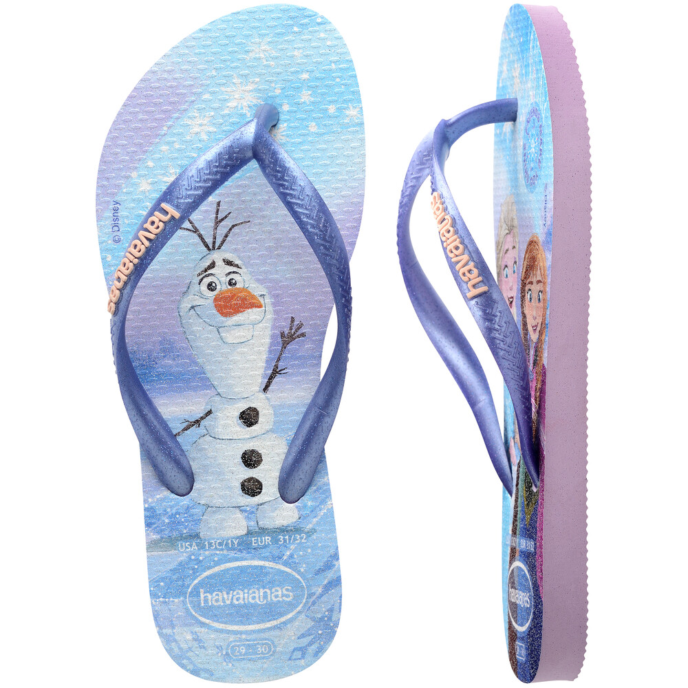 Sandalias Havaianas Kids Slim Princess Niños Fantasia Morada