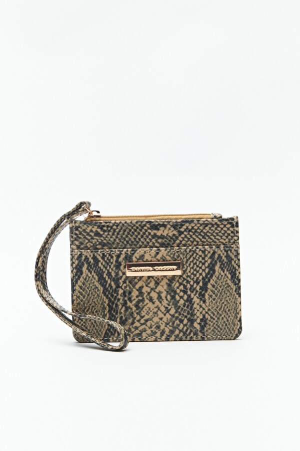 BILLETERA SNAKE Beige