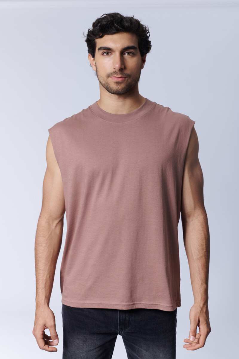 Musculosa oversize - Marron 
