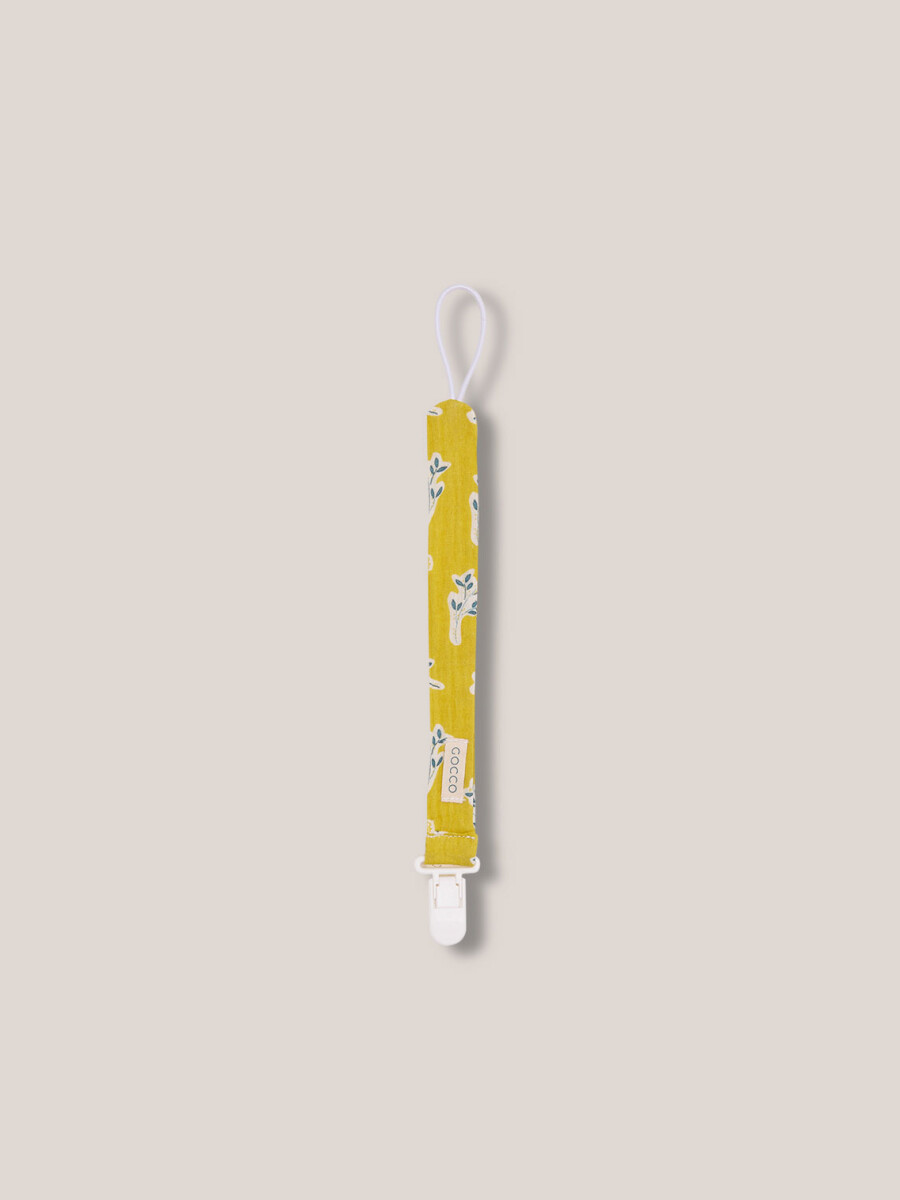Chupetero Estampado Mimosas Amarillo Oscuro