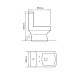 Inodoro Con Tapa Para Mochila Blanco Brillo Salida Horizontal Incluye Tapa Malawi BLANCO