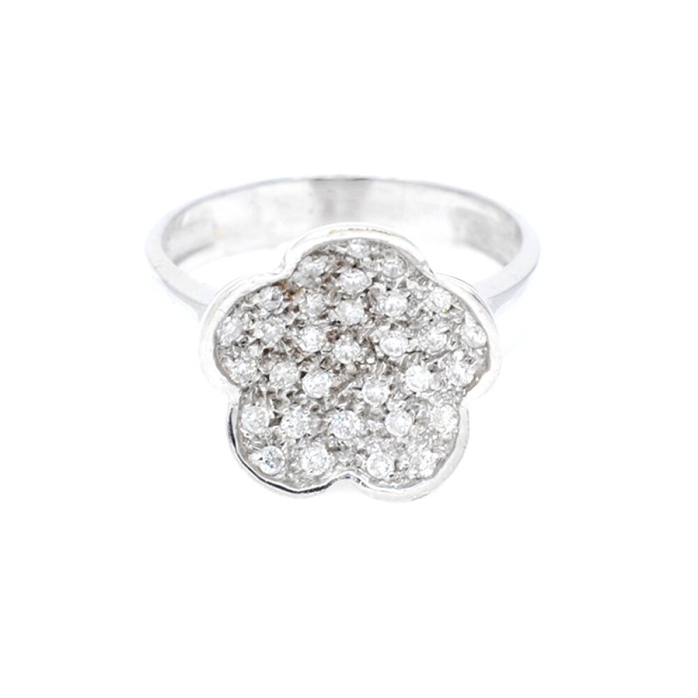 Anillo Oro Blanco 18K Y Brillantes. Anillo Oro Blanco 18K Y Brillantes.