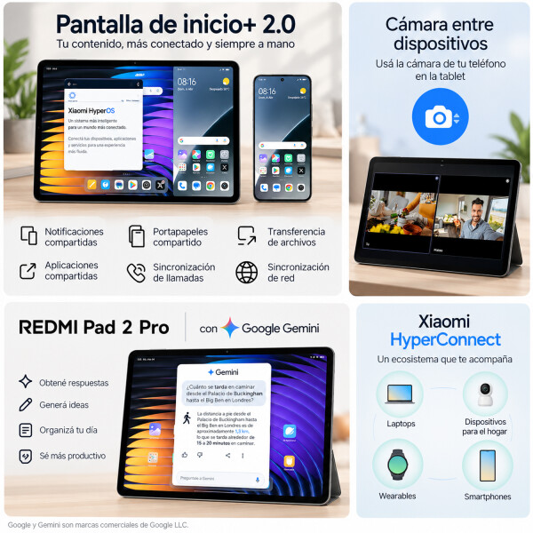 Tablet Xiaomi Redmi Pad 2 Pro 8/256 Gb 12,1" GRIS