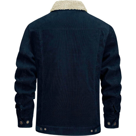 Campera Uzspace Pana Corderito Moda Hombre Urban Azul