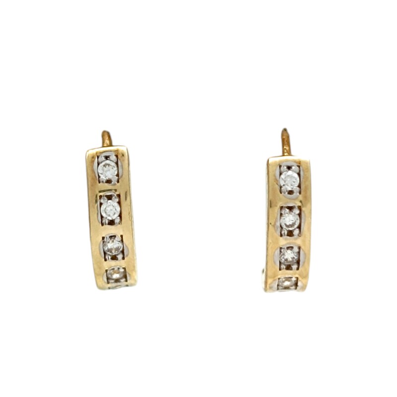 Caravanas Aros Zirconia y oro - Oro bajo - Zirconia- CA8148 conpiedra