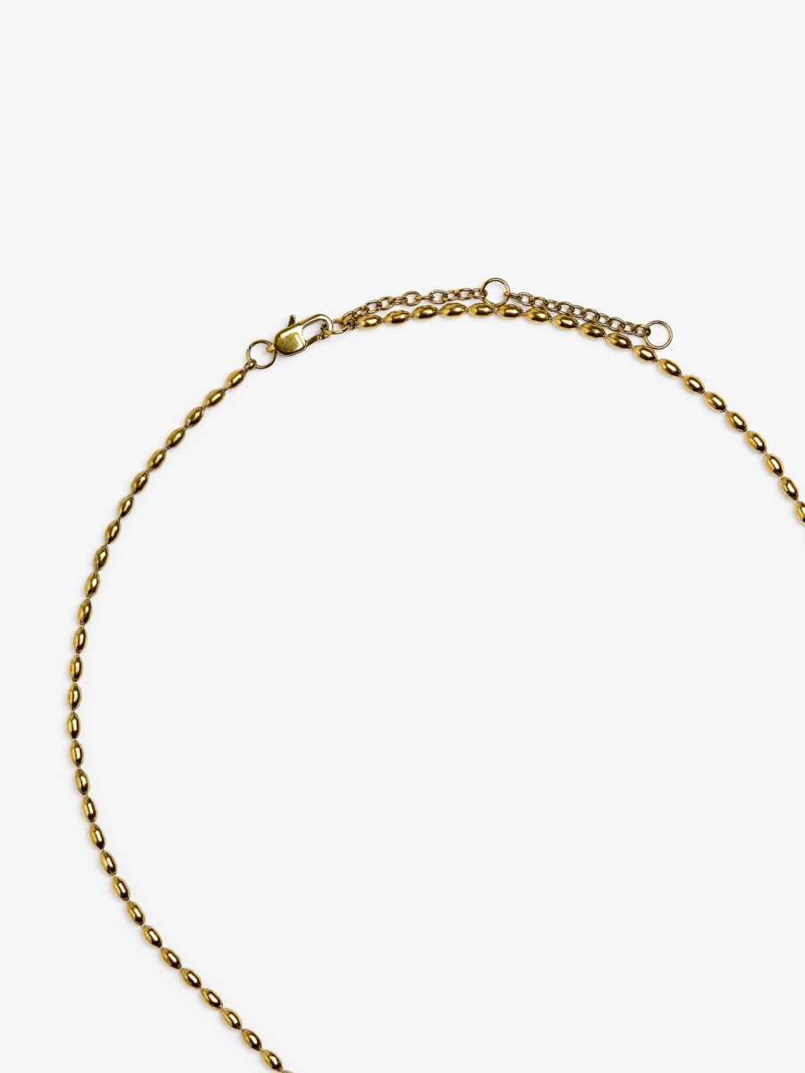 Collar Colgante De Corazón - Acero Inoxidable dorado