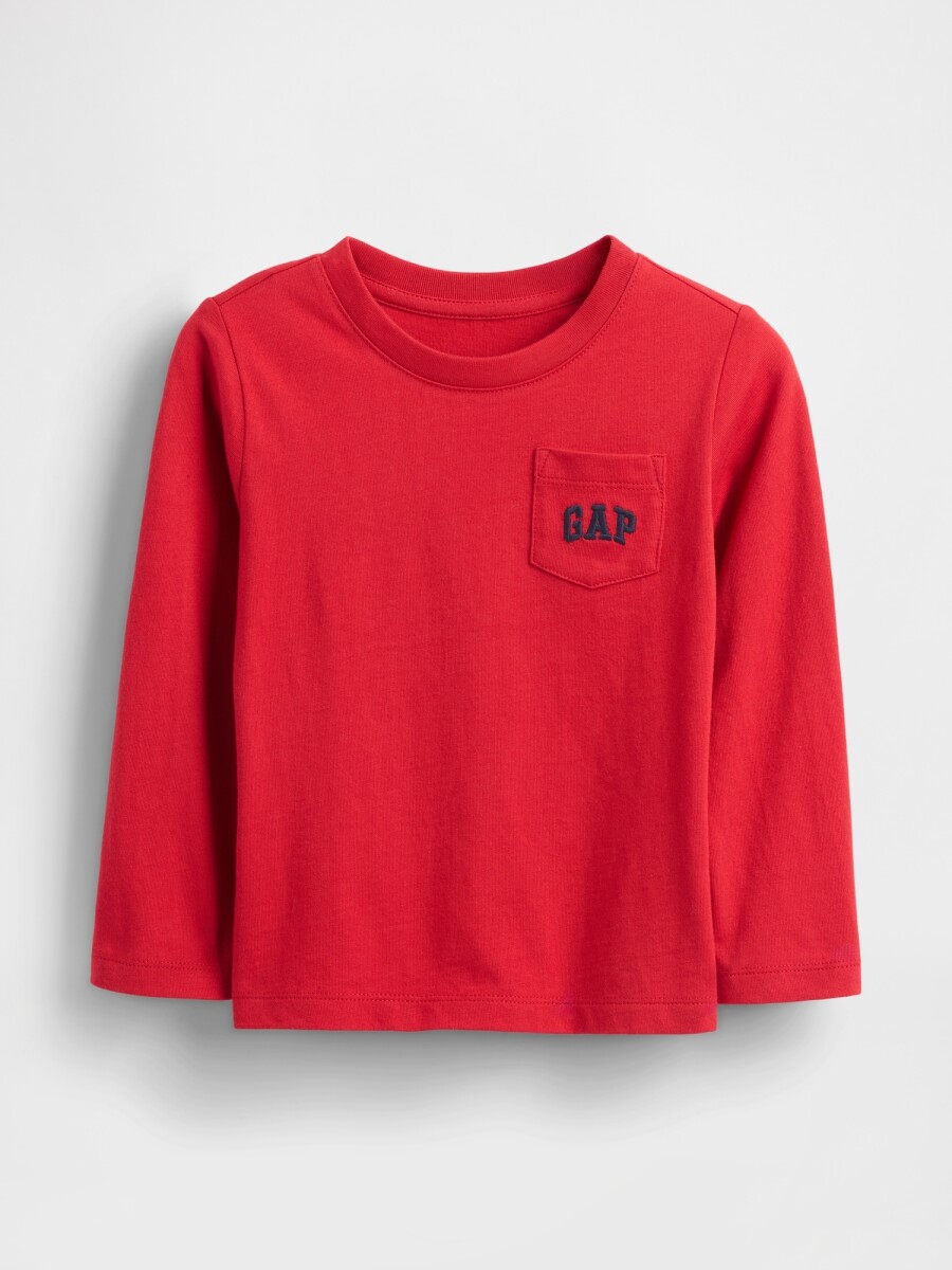 Remera Logo Gap Toddler Niño - Modern Red 