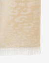Pashminas Pashmina Animal Print - Blanco Crudo