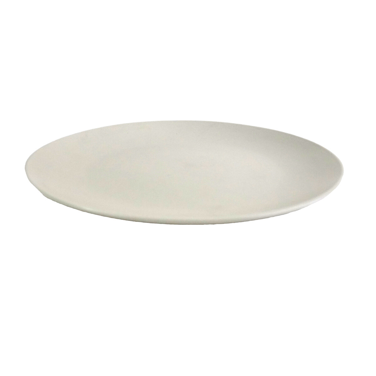 PLATO LLANO CERAMICA COLOR LISO 28X2.5CM 606GR 2 COLORES 