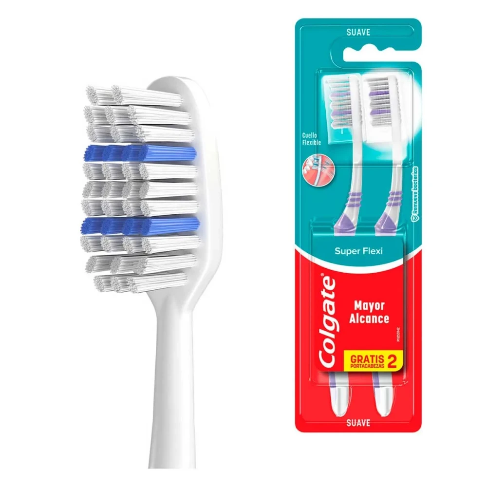 COLGATE CEPILLO SUPER FLEXI SUAVE X 2