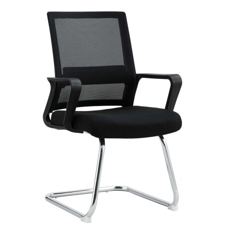 SILLA DE VISITA MALLA NEGRO COLLINS