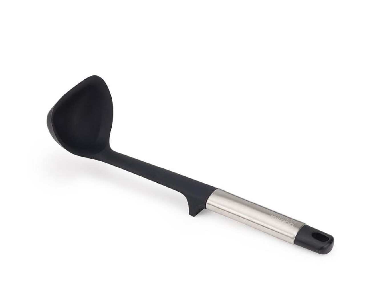 Cucharón profundo de silicona con mango de acero Cucharón profundo de silicona con mango de acero