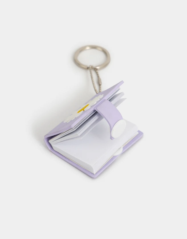 Llavero Libreta Llavero Y Charm Con Libreta - Violeta Lila