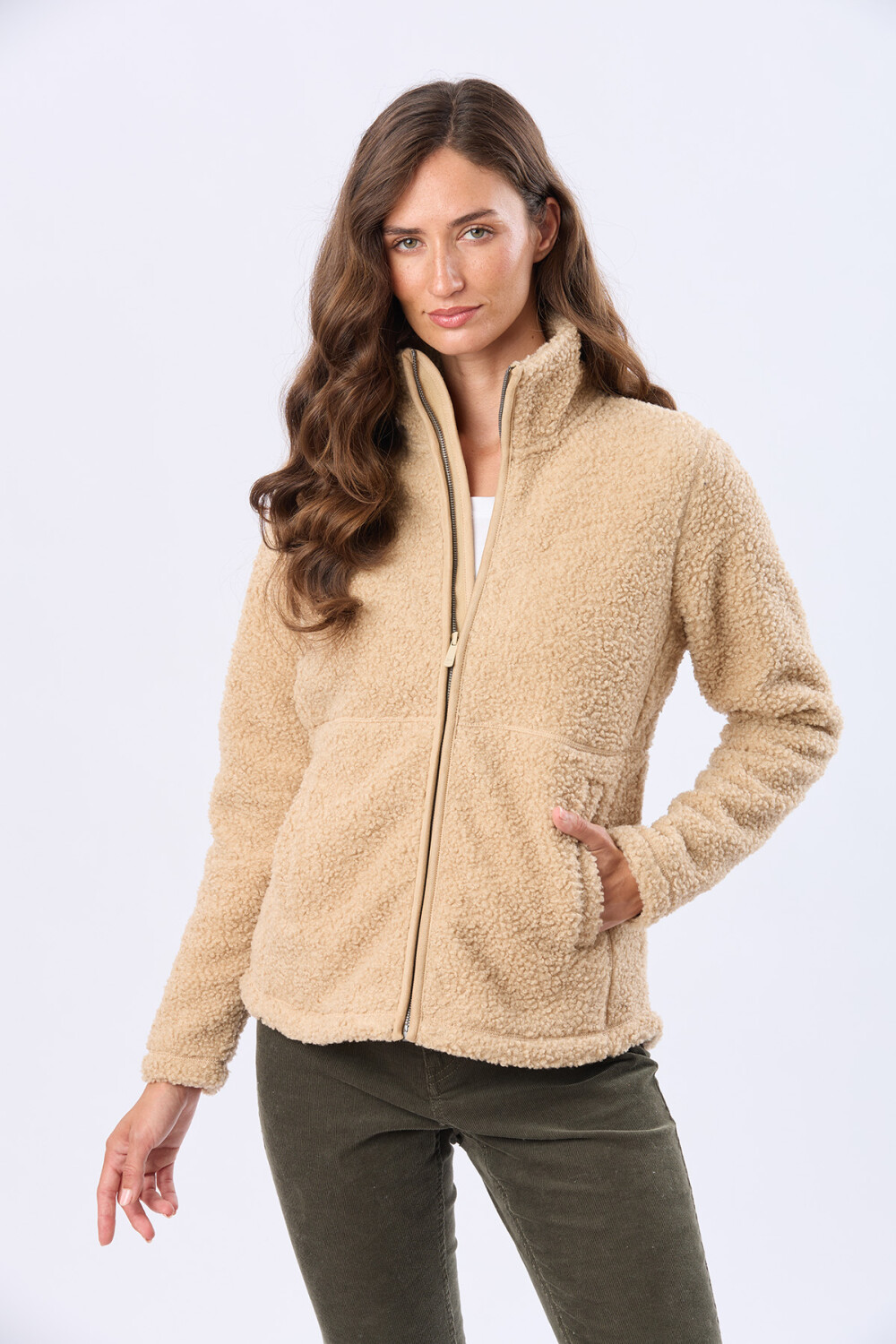 CAMPERA DE CORDERITO Beige