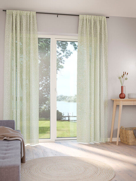 Cortina SKASEN 1x140x300 hojas verde emp Cortina SKASEN 1x140x300 hojas verde emp