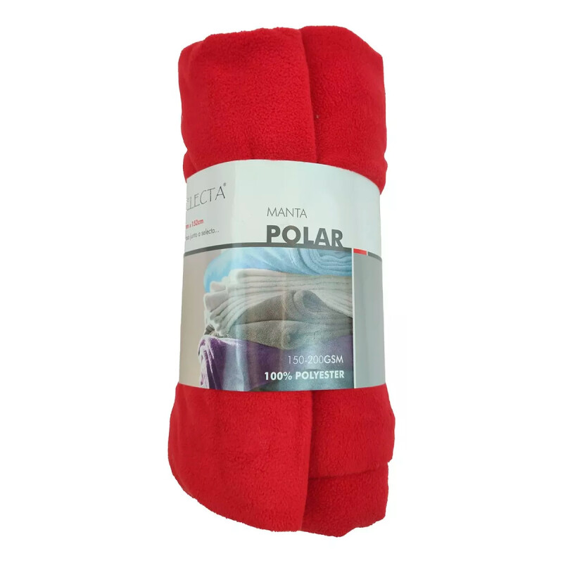 Manta polar 1 plaza 127x152 cm ROJO